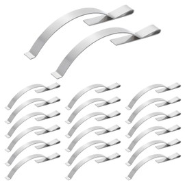 sourcing map 20Pcs Window Screen Tension Spring, Corner Mount Flat Window Spring Clips, Stainless Steel Glass Window Screen Holding Clips for Window Screen Frame, Silver
