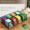 BCOZLUX Tea Bag Organizer, Wooden Tea Organizers and Storage Box