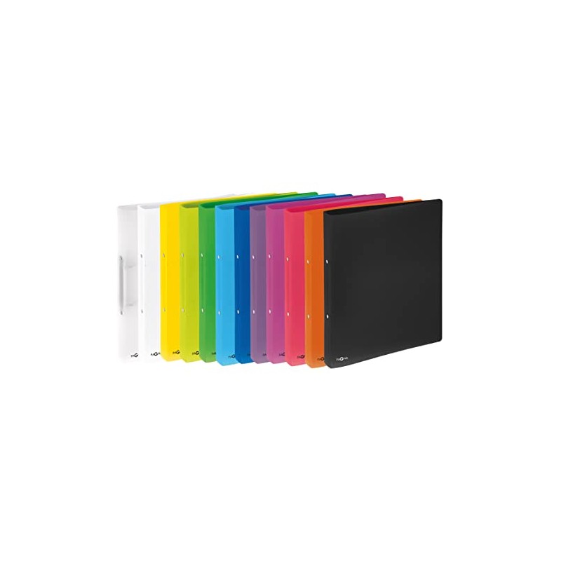 Ring Binder A4 2-Ring 16 mm Polypropylene Assorted Colours Pack