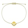 Selfmade Jewelry Clover Leaf Bracelet Lucky Charm Testing Adjustable Bracelet