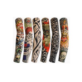 M.K ZIZZYPOP Tattoo Sleeves for Men & Women, Compression Arm Sleeves for UV Protection, Lightweight & Breathable Skin Cover, C-a-6pcs Multi Color Sleeves, 1 Pair