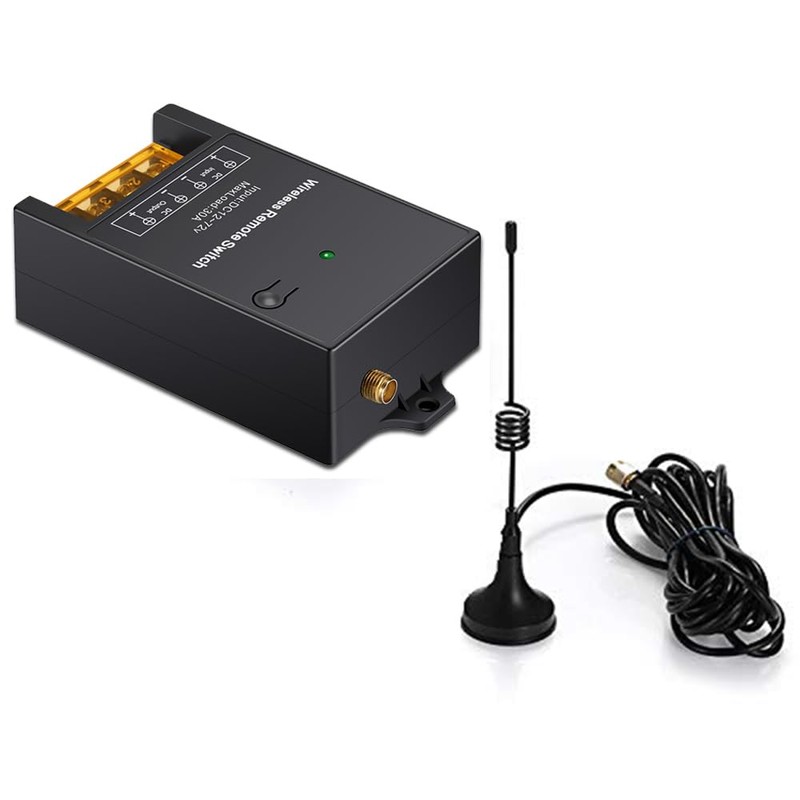 dstfuy Wireless Remote Switch 12V,Controller with Feedback Function,1500M Long Distance,DC