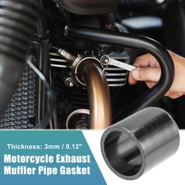 QUARKZMAN Motorcycle Exhaust Pipe Seal Motorcycle Muffler Seal Muffler Exhaust Seal for Motorcycle Exhaust Pipes 35 x 29 x 35 mm
