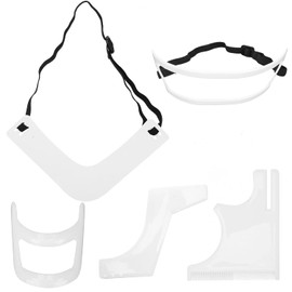 Sonew Juego de 5 Herramientas para Modelar la Barba para Hombres, Plantilla de Barba