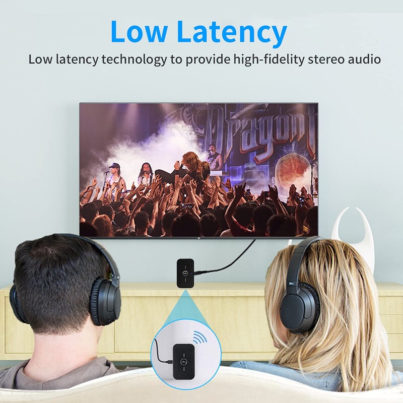 Bluetooth Transmitter and Receiver, GaoMee 2-in-1 Aux Wireless 3.5mm Adapter