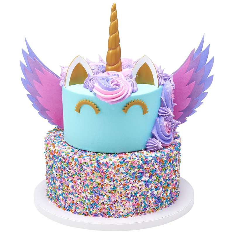 DecoPac 22646 Unicorn Creations DecoSet Plastic Gold