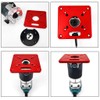 Router Plate Aluminium Alloy Router Table Insert Plate Universal Trimming