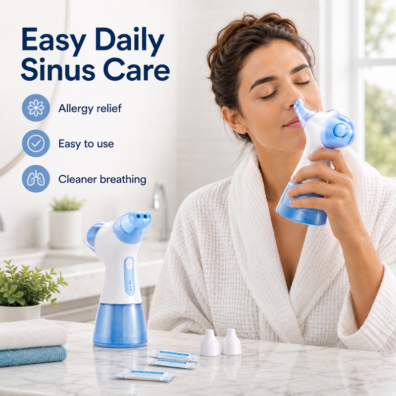 Electric Nasal Irrigation System for Daily Rinse – Rechargeable Nose