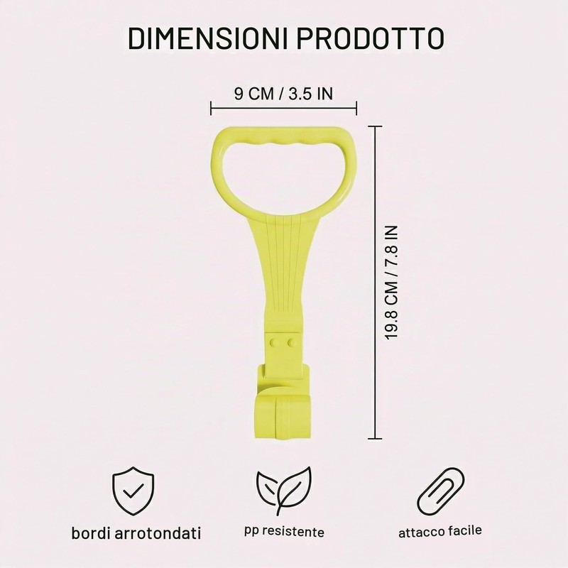HYFZOD 4 Pezzi maniglie box bambini, Anelli Lettino per Aiutare