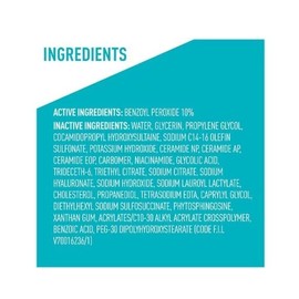 CeraVe Acne Foaming Cream Cleanser 10% Benzoyl Peroxide + Niacinamide, 5 fl oz