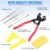 Glarks 8 Pieces Mosaic Tools Set, Heavy Duty Double Wheeled
