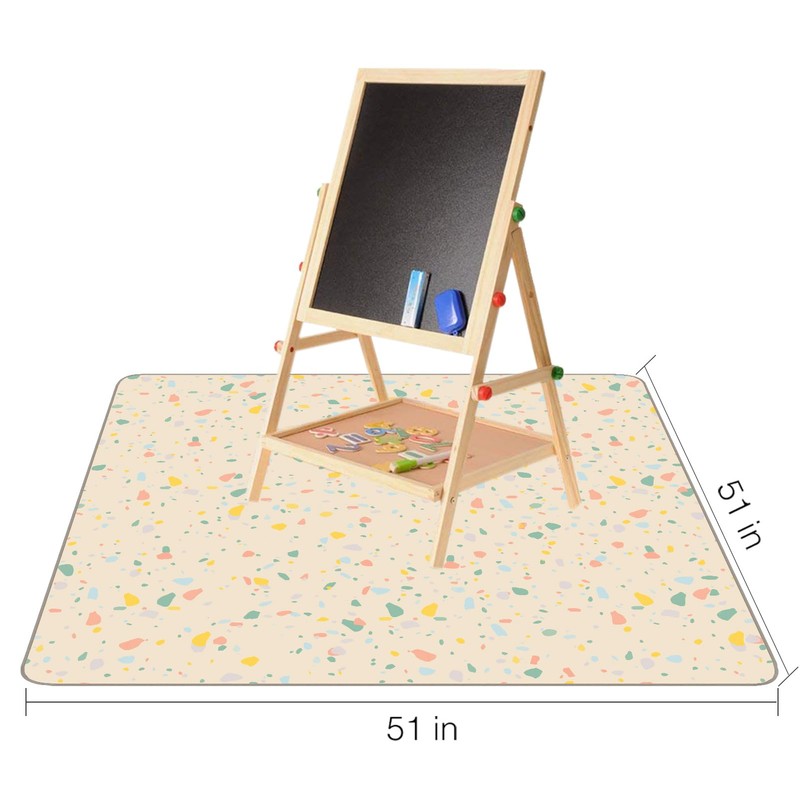 Splat Mat for Under High Chair/Arts/Crafts by CLCROBD, 51" Baby