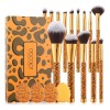 ..docolor Brochas De Maquillaje Leopardo 14 Piezas Base Sint