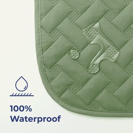 gogobunny 100% Double Sided Waterproof Dog Blanket Soft Pet Bed Cover Reversible Protect Furniture Couch Sofa Car for Puppy Cat Kids (Dark Green/Light Green, 52x82 Inch (Pack of 1))