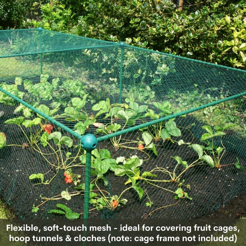 Bird Netting Garden Mesh for Strawberry Fruit Protection Raised Beds