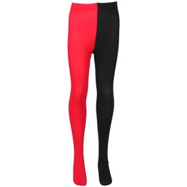 LUOEM Women's Multicoloured Tights, Fashionable Splicing Knee Stockings, Party Outfit Stockings - Tights
