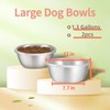 Baeluny 2Pcs 1.3 Gallons Large Dog Water Bowls, Large Capacity