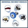 INFINAUTO 20pcs Motorcycle Blue Fender Bumper Washer Bolt Nuts Kit