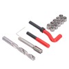 15Pcs/Set Thread Repair Kit Insert Compatible Hand Tool for Auto