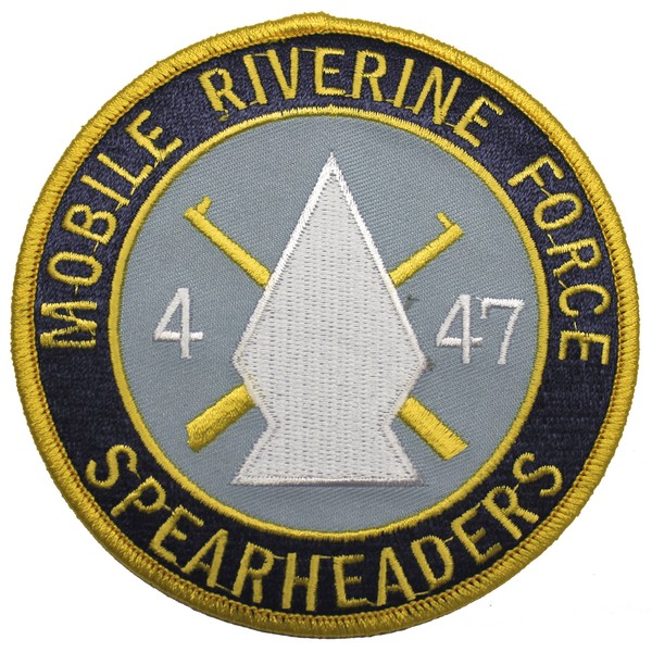 4-47th Infantry Regiment Mobile Riverine Force Spearheaders Patch