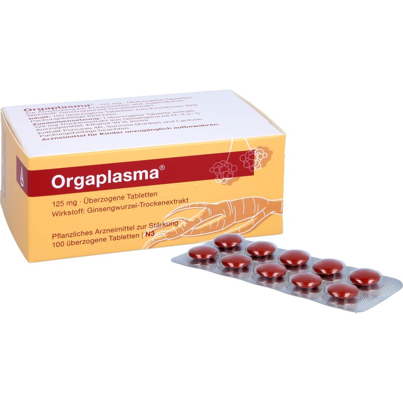 ORGAPLASMA Coated tablets, pack of 100