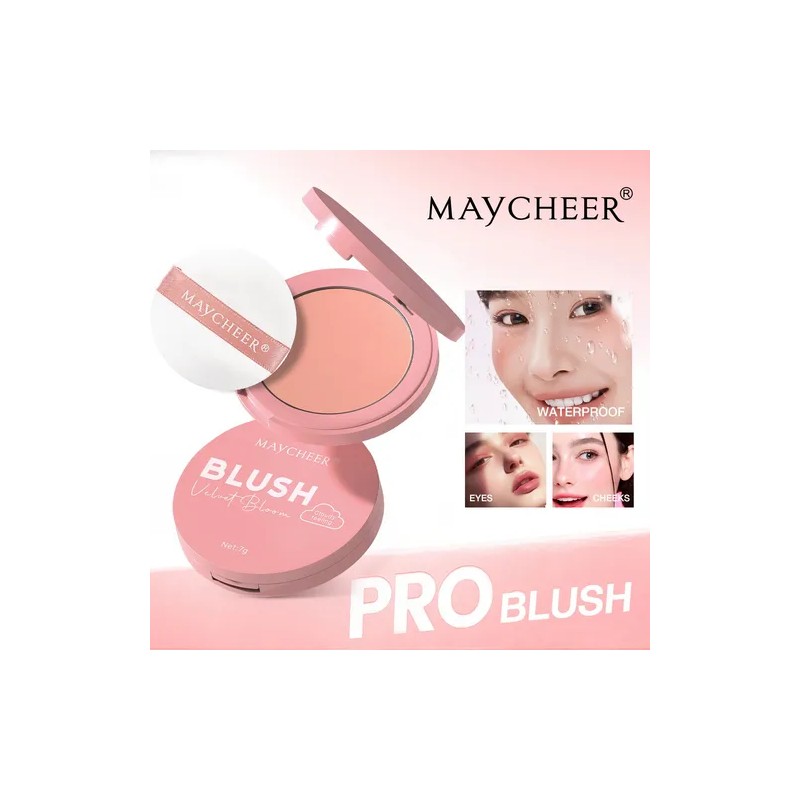 4 Colores Natural Cheek & Blush Polvo Fijador De Maquillaje