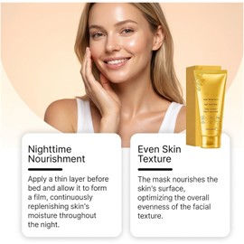Mascarilla exfoliante de hidratación profunda, 75 g Aplicar por la noche for una piel suave y radiante.(3pcs)