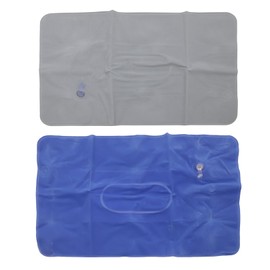Inflatable Pillow, 2Pcs Blow up Pillow, Ultralight Air Camping Pillows Portable Inflatable Pillow for Camping, for Adults Flocked Surface Cushion Neck Support for Travel Hiking Beach Outdoors Fishing