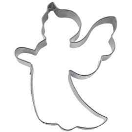 Staedter Stainless Steel Angel Cookie Cutter, 7.5 cm, Silver