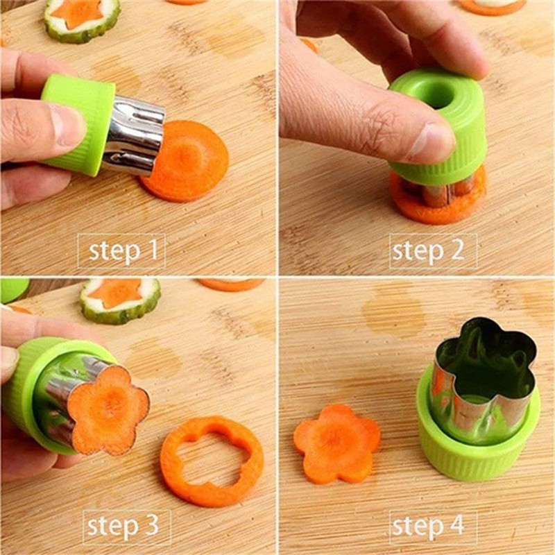 Vegetable Fruit Cutters for Kids, 9 Pcs Sandwich Cookie Cutter