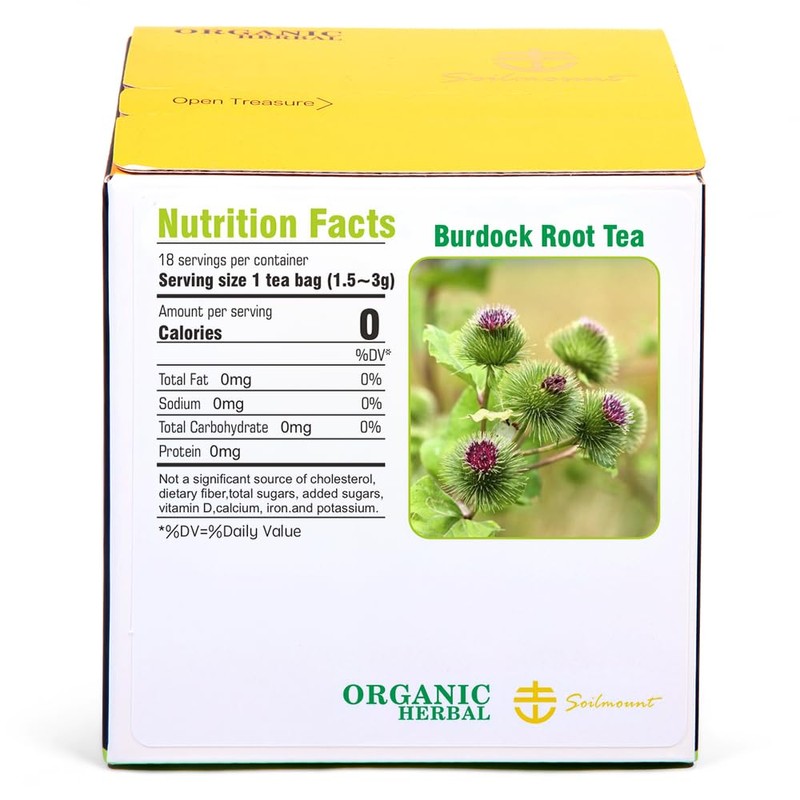 Soilmount - Burdock Root Tea - Pure Herbal Tea -