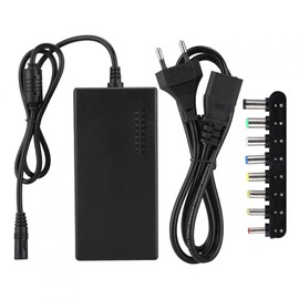Laptop-Ladegerät, 12V 15V 16V 18V 19V 20V 24V Einstellbares Laptop-Ladegerät Netzteil mit 8 DC-Anschlüssen, Universal-Laptop-Ladegerät-Netzteil