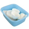 Fosly 3-pack Colored Rectangular Plastic Washing Up Bowls Basin