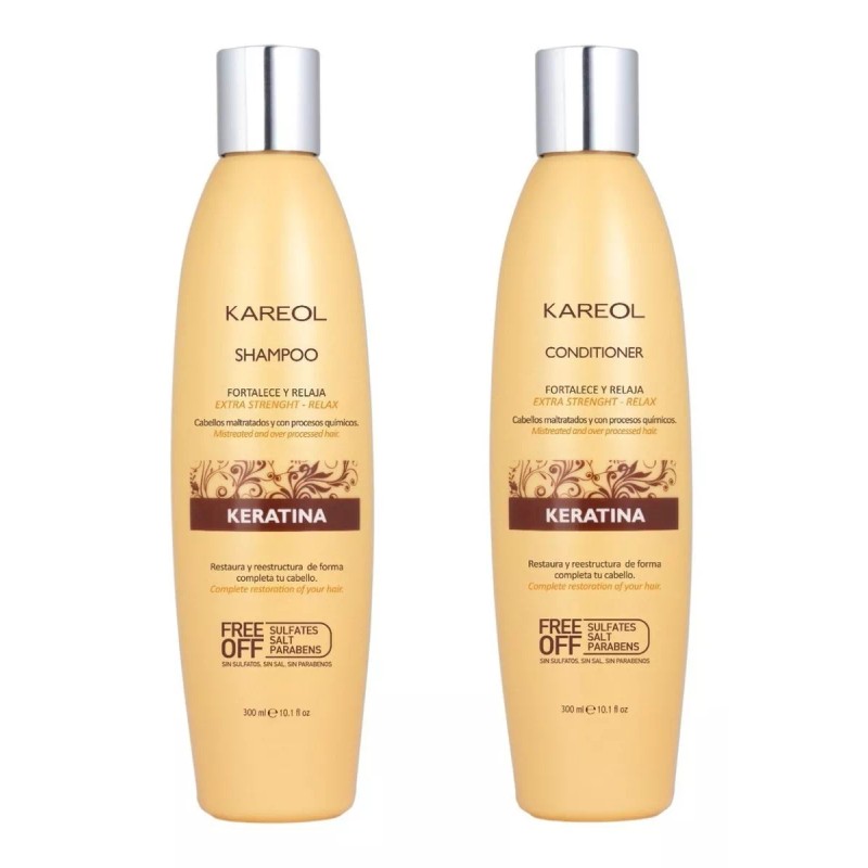 Kareol Braliss Alisado, Shampoo Y Acondicionador · Keratina