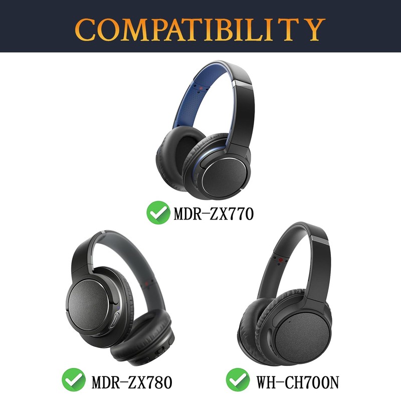 SOULWIT Protein Leather Replacement Headband Cover for Sony WH-CH700N (WHCH700N)