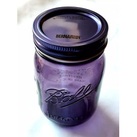 Ball Mason Jar "IMPROVED" PURPLE Pint 16oz ~  PURPLE  LID  ~ GIFT Collectible