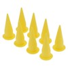 8PCS Cone Nozzle PE Plastic Reusable Yellow Corrosion Replacement for