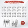 TIXIPEM Round Dome Rivets [100pcs] - 3mm Round Dome Studs