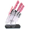 Hen & Rooster HRI036 Seven piece Kitchen Set Pink Tactical