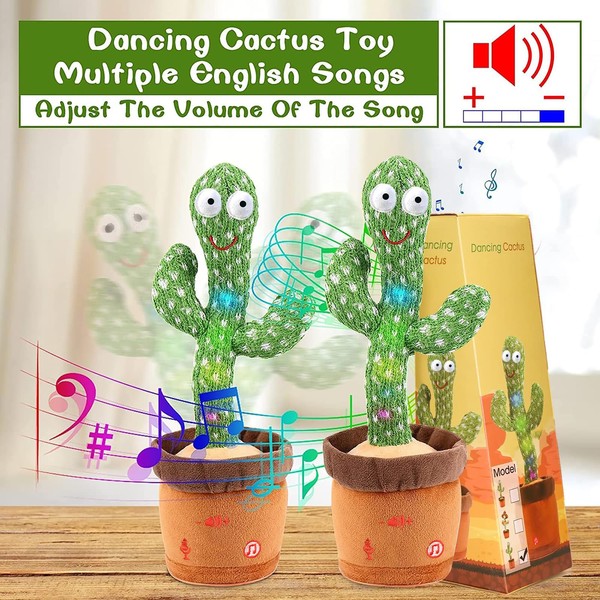 Emoin Emoin [Adjustable Volume Control Dancing Cactus Toy Baby Toys