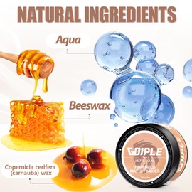 Mens Hair Clay Firm Hold, Matt Clay Hair Men Water Based Matte Texture Hair Clay Mens Hair Products Add Volume, Firm Hold Clay Mens Hair Styling Pomade Ideal for All Men's Hair Types 2PCS