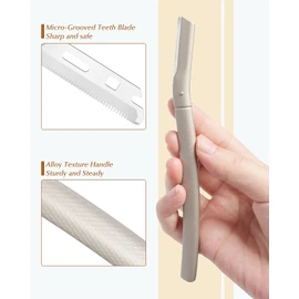 MoHern Maquinilla de Afeitar Dermaplaning para Rostro Profesional, Maquinillas de Afeitar Faciales para Mujer con 20 Recambios de Cuchillas En 2 Cajas, Maquinilla de Afeitar para Cejas para Mujeres Y