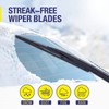 5 PLUS Rear Wiper Blade 16 inch(16-B Pack of 2),