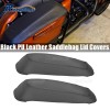 risemotom8 PU Leather Waterproof Hardbag Saddlebag Lid Covers for Harley