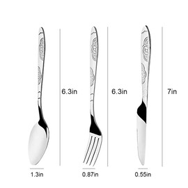 FRAINBOWZ Portable Stainless Steel Flatware Set,Stainless Steel Flatware Camping Utensil Set with Neoprene Bag Travel Cutlery Set for Outdoor Travel Picnic Office School Lunch Box（Black）