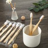 Sliner 100 Packs Prepasted Disposable Toothbrush Bamboo Prepasted Individually Wrapped