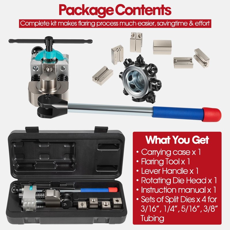 DearChan Professional Brake Line Flaring Tool- 45 Degree Set -