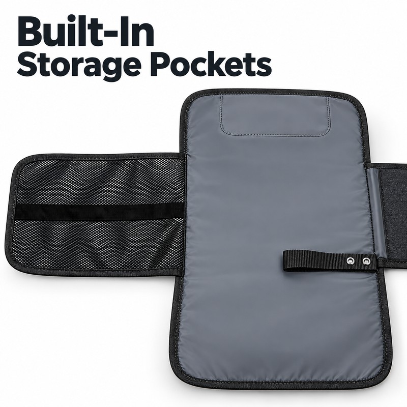 Portable Baby Diaper Changing Pad with Storage Pockets – 58