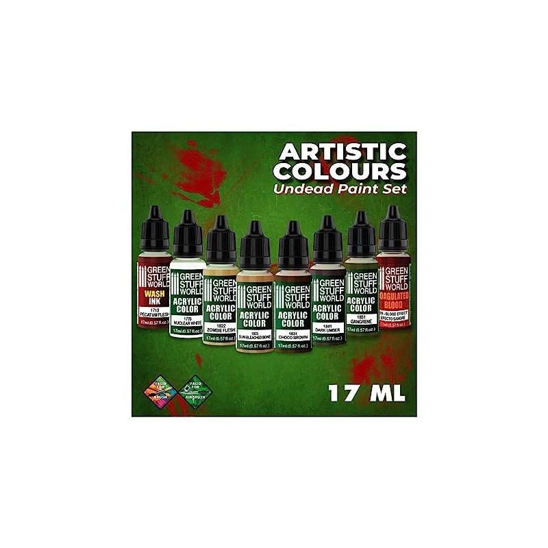 Green Stuff Set No Dead Paint Set (Box x 8