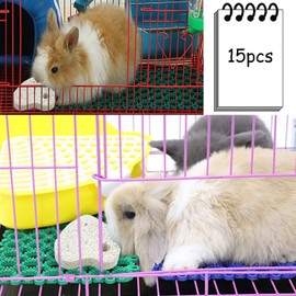 kathson Hamster Chew Toys Teeth Grinding Lava Block Mineral Stone Calcium Chewing Toy for Chinchillas Rabbit Bunny Guinea Pig Gerbil(15 PCS)